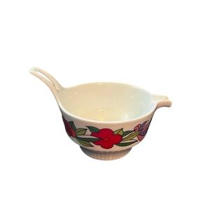 Kaiser MCM 1970s Modern Floral Creamer Unique Form